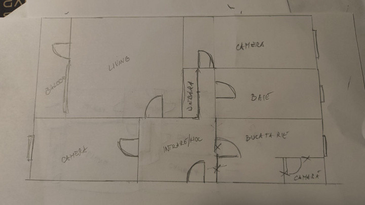 Apartament 3 camere decomandate, 66mp, zona Manastur