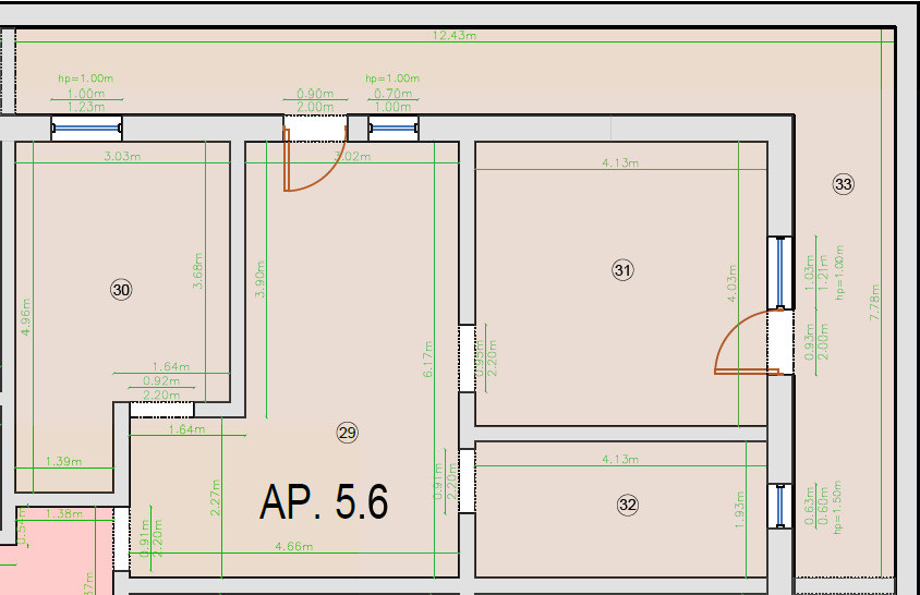Apartament 3 camere, 60mp, terasa 25mp, Manastur, Cluj 