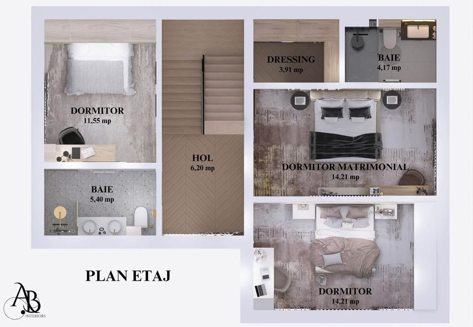 Casă individuală nZEB, 194 mp utili, teren 468 mp, Dezmir