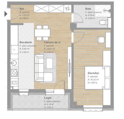 Apartamente finisate de 2 camere,, Tineretului .