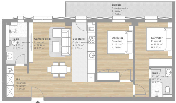 Apartamente finisate de 2 camere,, Tineretului .