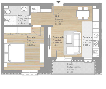 Apartamente finisate de 2 camere,, Tineretului .
