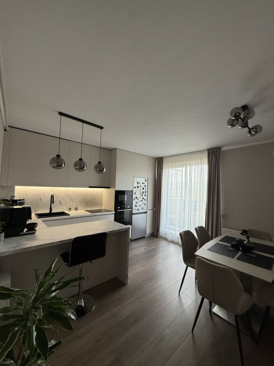 Apartament 3 camere Beta Residence, Chinteni - mobilat lux