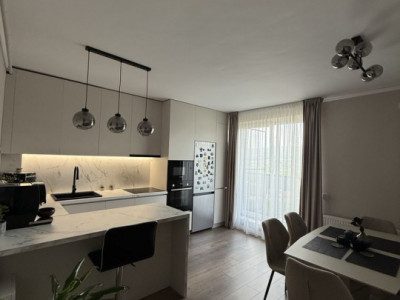 Apartament 3 camere Beta Residence, Chinteni - mobilat lux