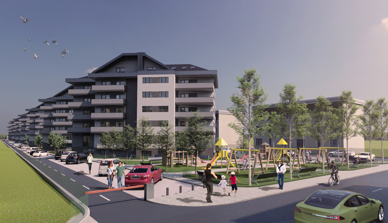 Apartament 2 camere, 47mp utili, balcon 9,8mp, zona Eroilor, Floresti