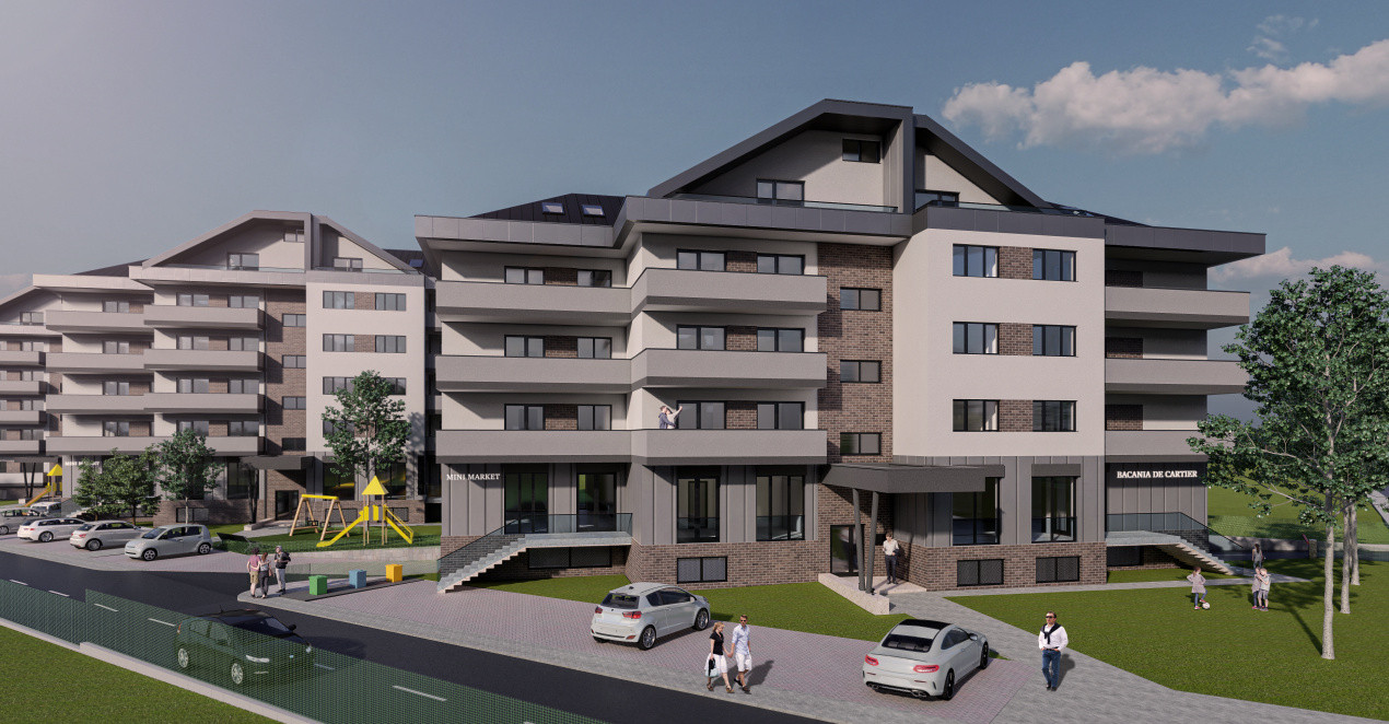 Apartament 3 camere, 67,85mp utili, terasa 12,24mp, zona Eroilor, Floresti