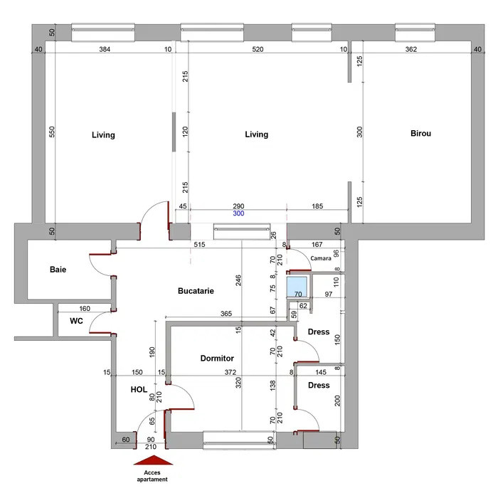 Apartament 3 camere, 120mp, cladire istorica