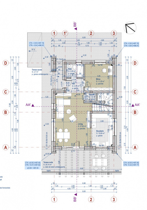 Casă individuală de vânzare în Chinteni