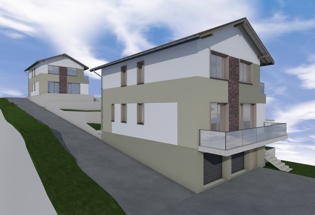 Teren cu autorizație de construire pentru 2 case individuale – Chinteni 