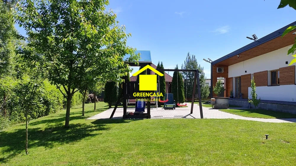 Casa individuala pe un nivel, 4 camere, teren 393mp, Gilau