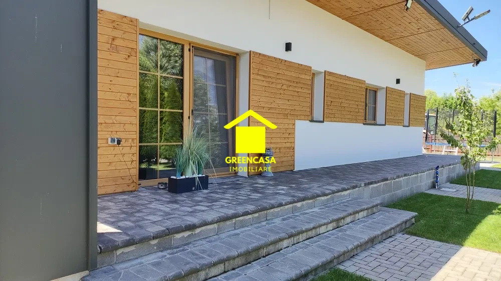 Casa individuala pe un nivel, 4 camere, teren 393mp, Gilau