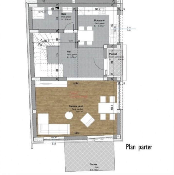 Duplex modern, 3 niveluri – Cartier Zorilor
