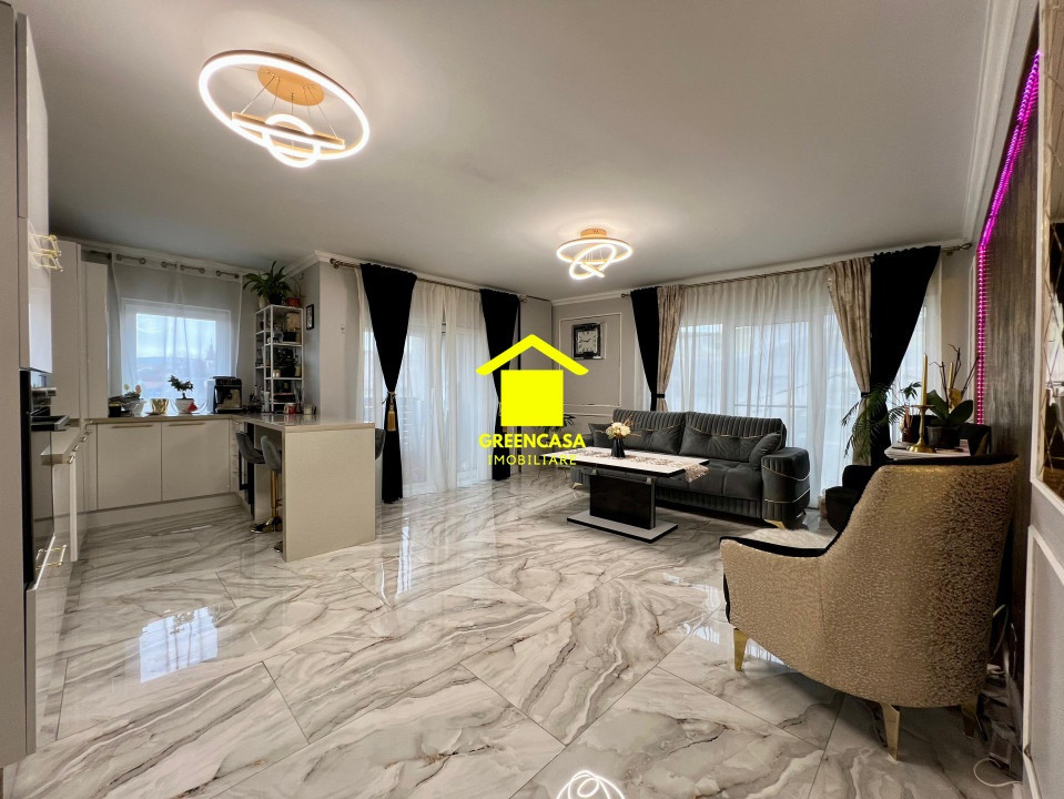 Apartament 3 camere, 2 bai, 75mp, parcare subterana, zona Dambu Rotund
