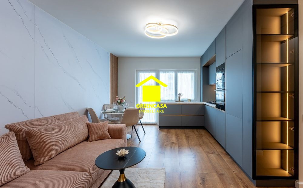 Apartament lux 3 camere, 54mp, terasa, parcare subterana, zona Terra, Floresti