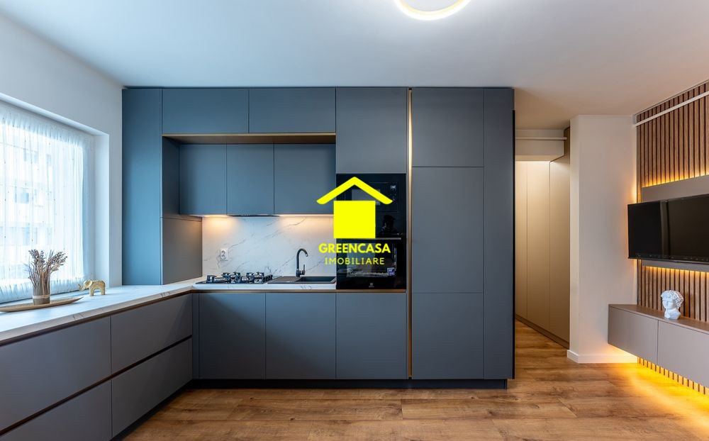 Apartament lux 3 camere, 54mp, terasa, parcare subterana, zona Terra, Floresti