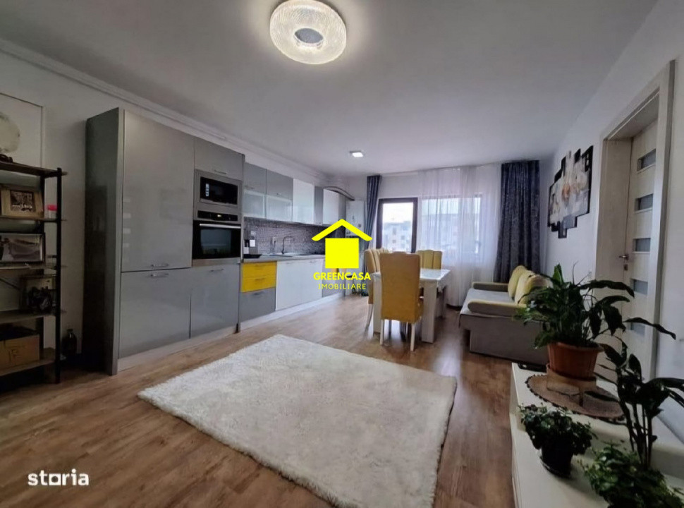 Apartament 3 camere, 64mp, balcon 8mp, zona Stejarului, Floresti