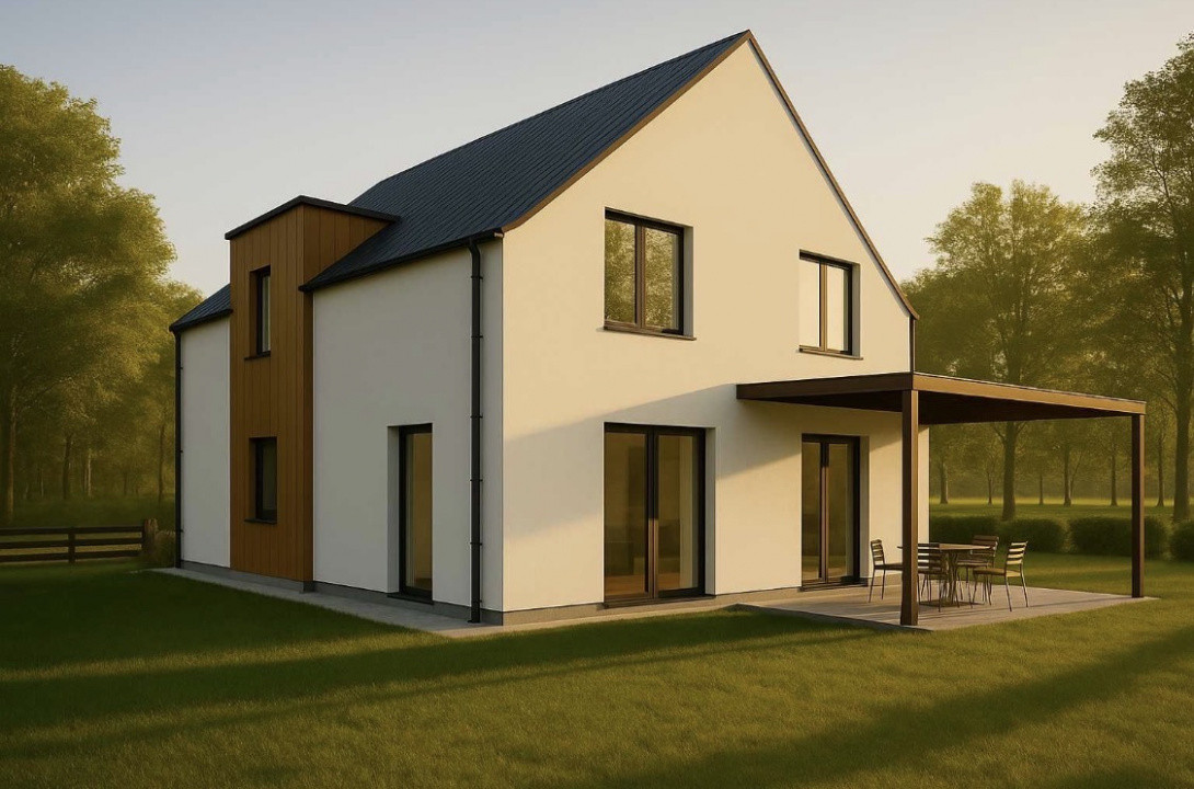 Casă de vânzare + teren 1.100 mp – zonă metropolitană Cluj-Napoca (Sălicea)