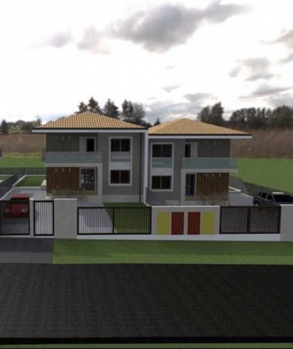 Locuință individuală P+1 (parte din duplex) – 160 mp utili, teren 494 mp