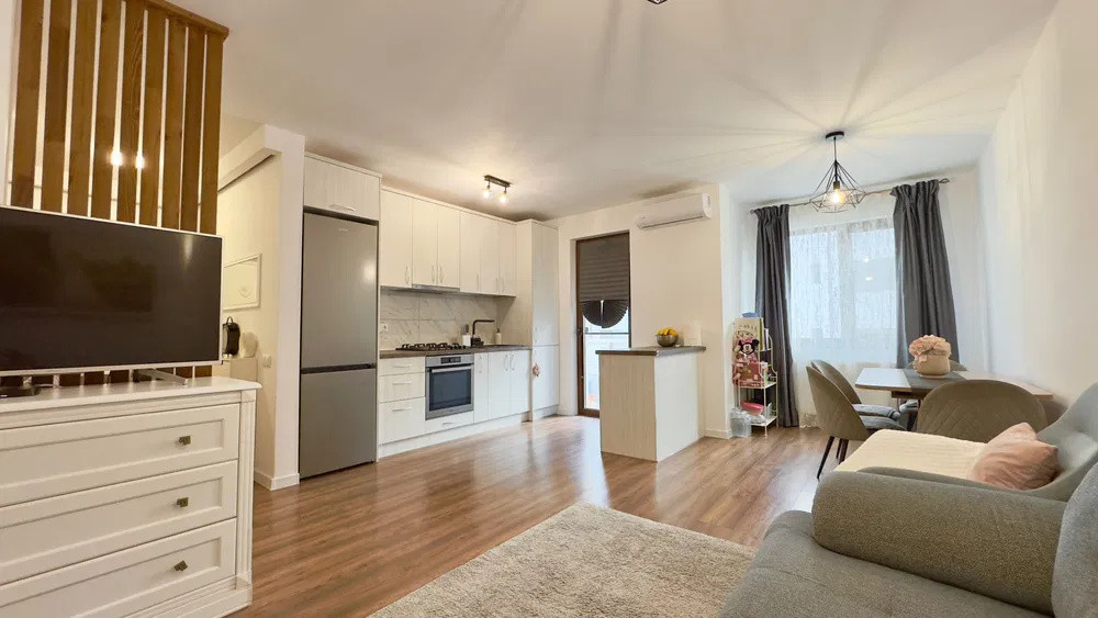 OCAZIE – Apartament 2 camere, 51 mp, balcon, etaj 1, boxă și parcare subterană 