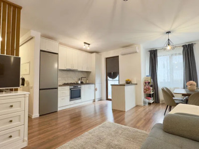 OCAZIE – Apartament 2 camere, 51 mp, balcon, etaj 1, boxă și parcare subterană 