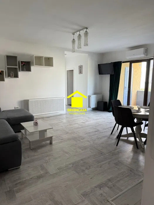 Apartament 3 camere, 2 bai, 63mp, balcon 12mp, zona Terra, Floresti