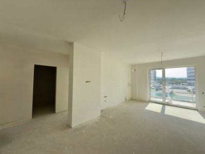 Apartament semifinisat, 2 camere, 46mp, balcon, zona BMW