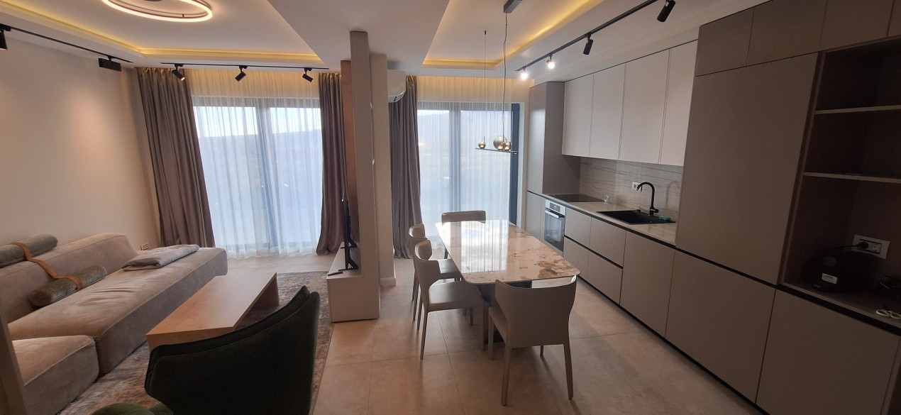 Apartament de lux, 3 camere, 2 niveluri/90 mp + 2 balcoane, cartier Buna Ziua