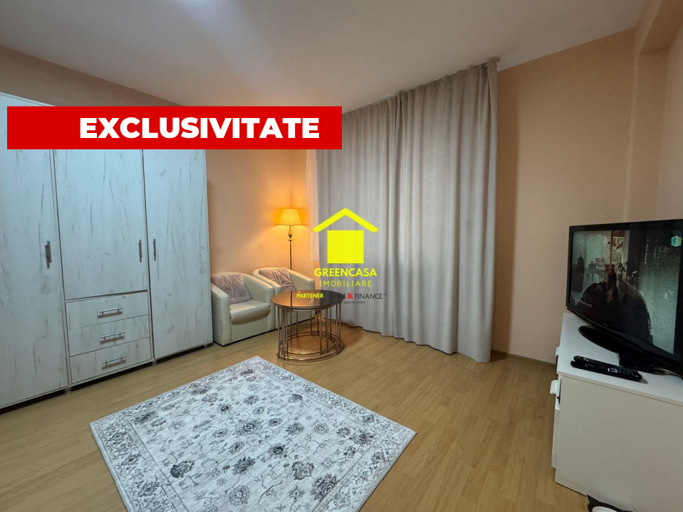 Apartment 1 camera, 30mp, parcare, zona Cetatii 
