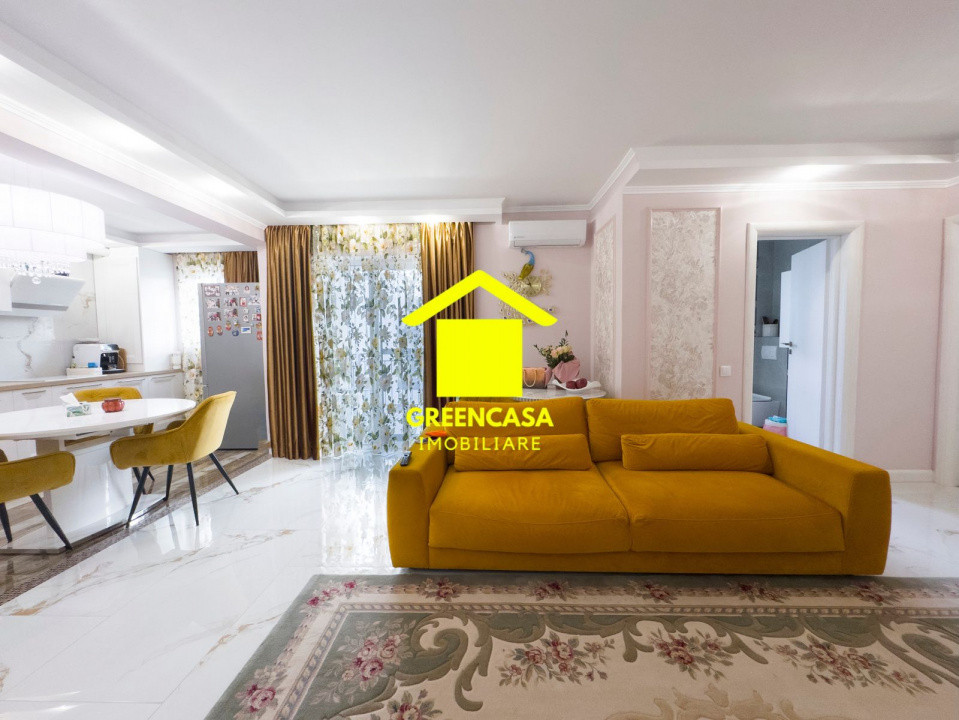 Apartament ultrafinisat, 3 camere, 72mp, zona Vivo, Floresti