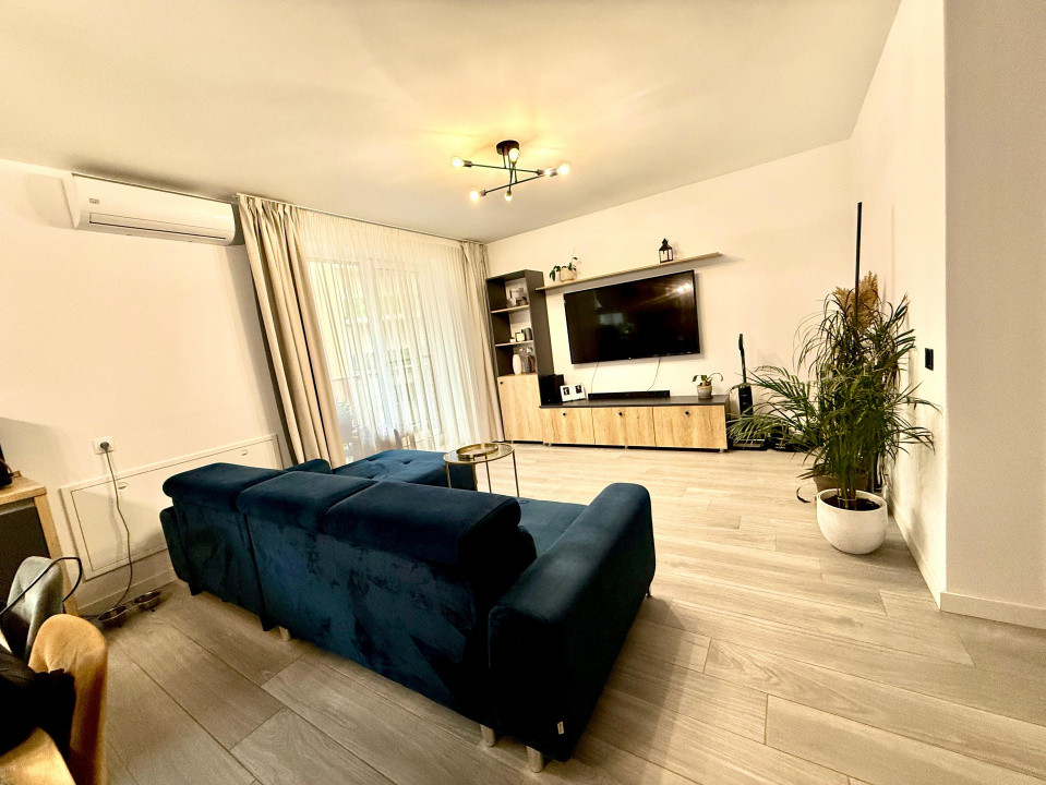 Apartament modern cu 3 camere, complet mobilat și utilat, în bloc nou (2021) 