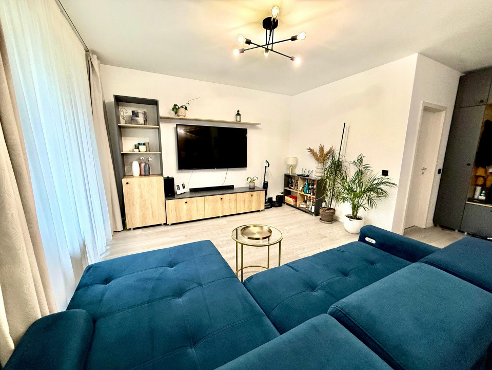 Apartament modern cu 3 camere, complet mobilat și utilat, în bloc nou (2021) 