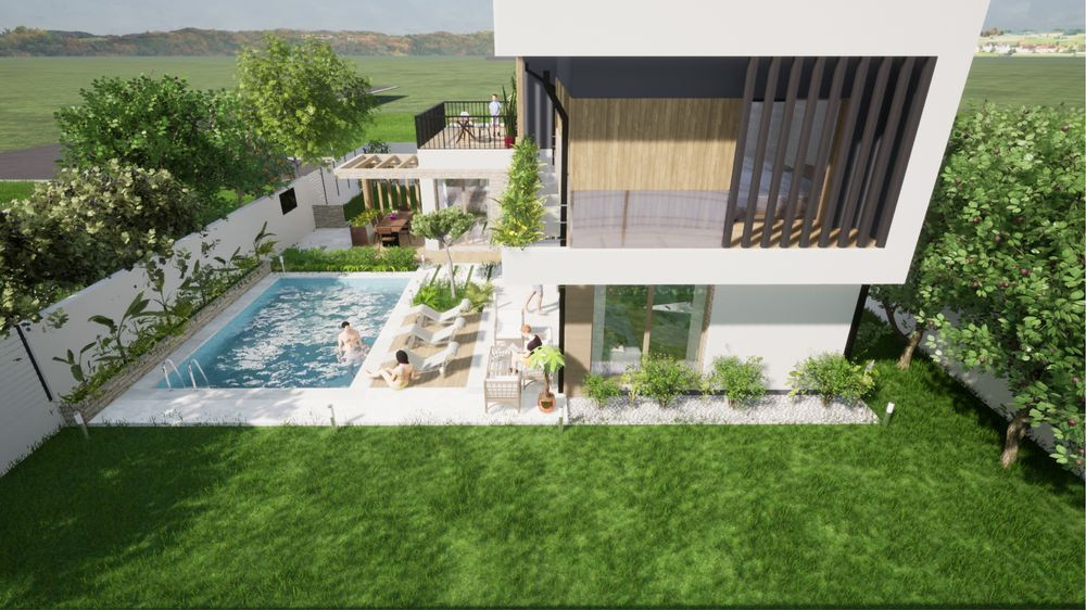 Vila Exclusiva cu Piscina si gradina,Ansamblu Premium certificat NZEB