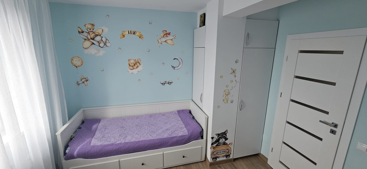 Apartament cu 3 camere, finisat, mobilat și utilat complet, situat în Baciu