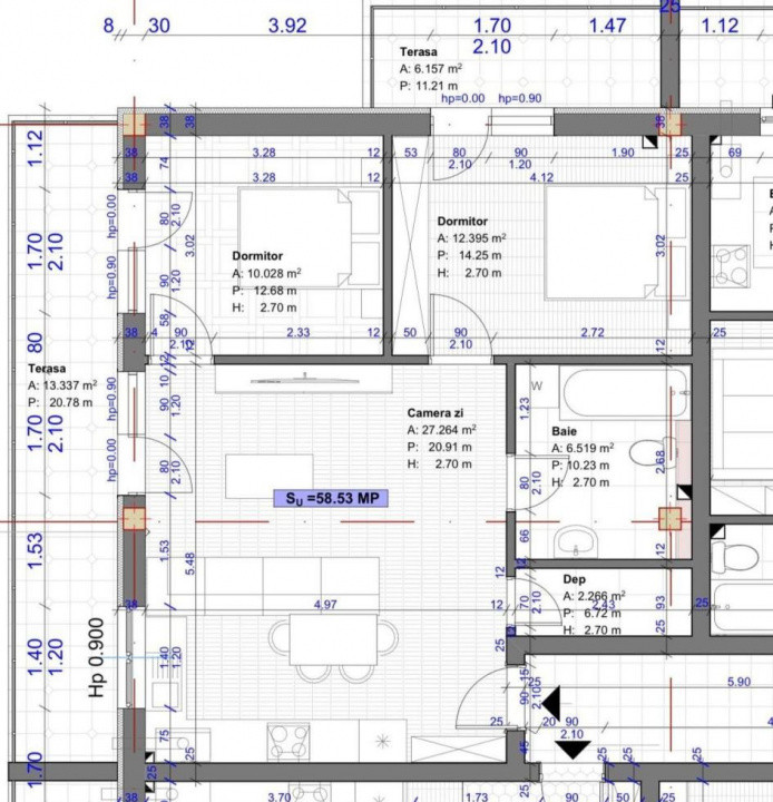 Apartament 3 camere Sesul de Sus Florești BLOC NOU