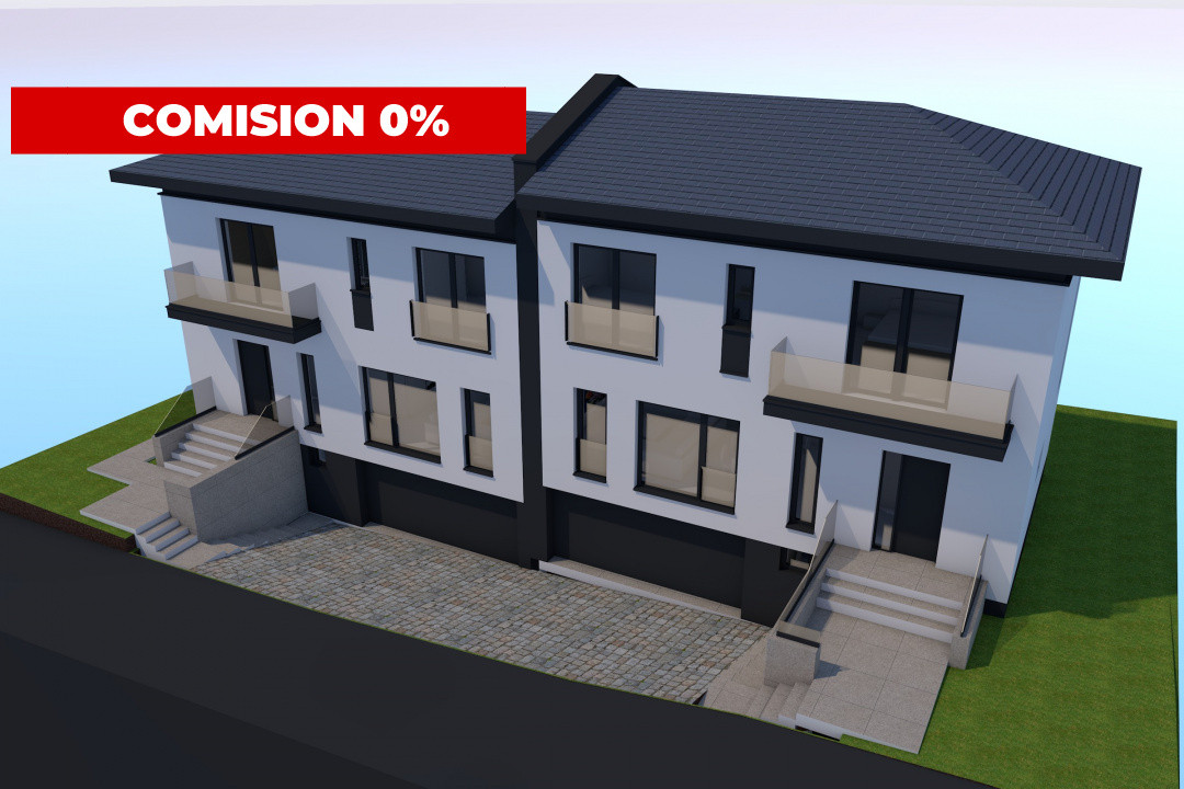 Teren 520 mp cu autorizație de construcție – proiect Duplex D+P+E, Borhanci 