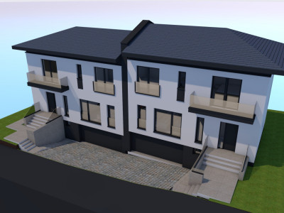 Teren 520 mp cu autorizație de construcție – proiect Duplex D+P+E, Borhanci 