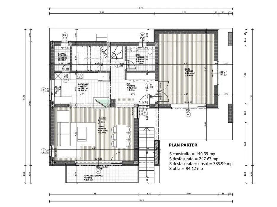 Teren de vânzare Feleacu, Cluj, 861 mp, Proiect aprobat, View panoramic
