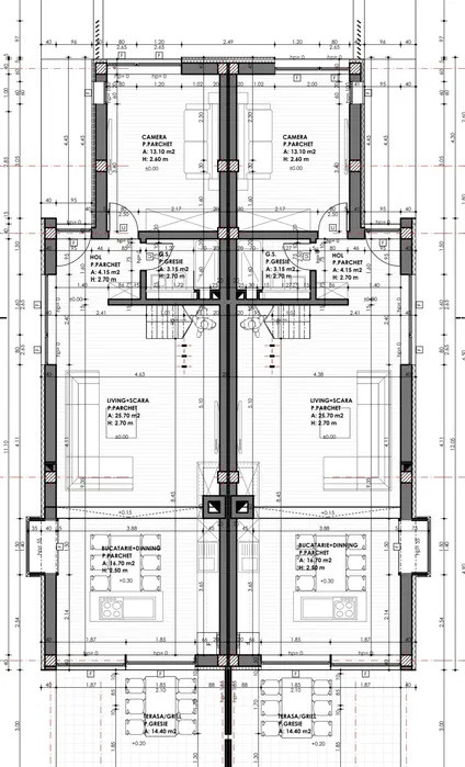 Casă modernă – Cartier Voroneț | 113 mp utili | 3 parcări | Curte amenajată