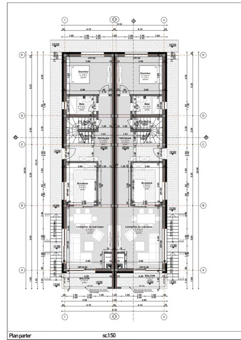 Duplex Voronet Nou Semifinisat 202 mp, Garaj, Terasa circulabila