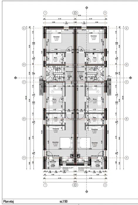Duplex Voronet Nou Semifinisat 202 mp, Garaj, Terasa circulabila