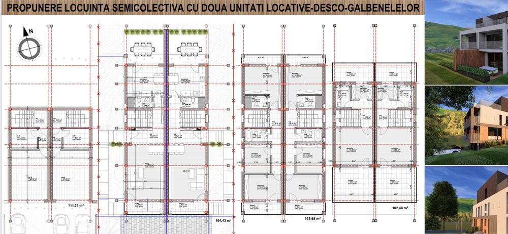 Vand duplex cartier Voronet, SU 230 mp.