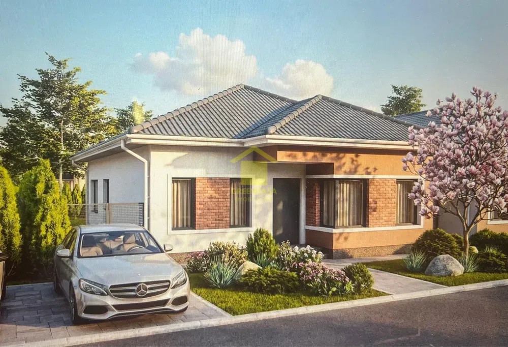 Casă nouă pe parter, 4 camere, 122mp, teren 400 mp, Domnești - JYSK