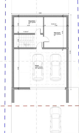 Casa individuala Voronet semifinisata, 292mp utili si 598mp teren