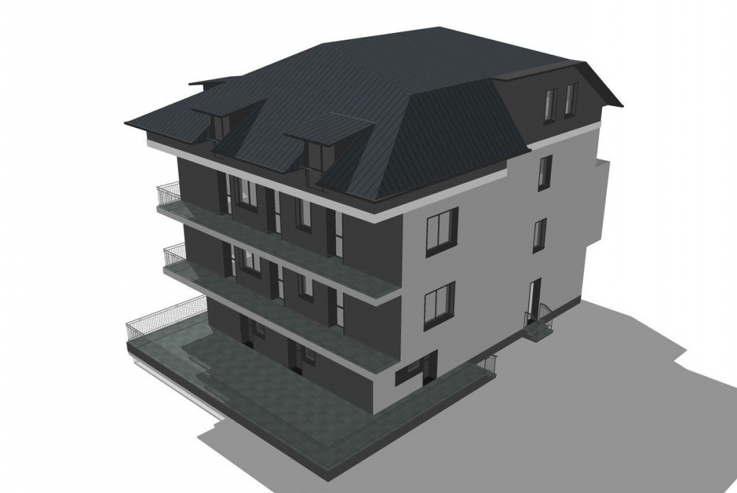 Apartament 2 camere decomandat, 57,36 mp + balcon 8,75 mp, Bragadiru