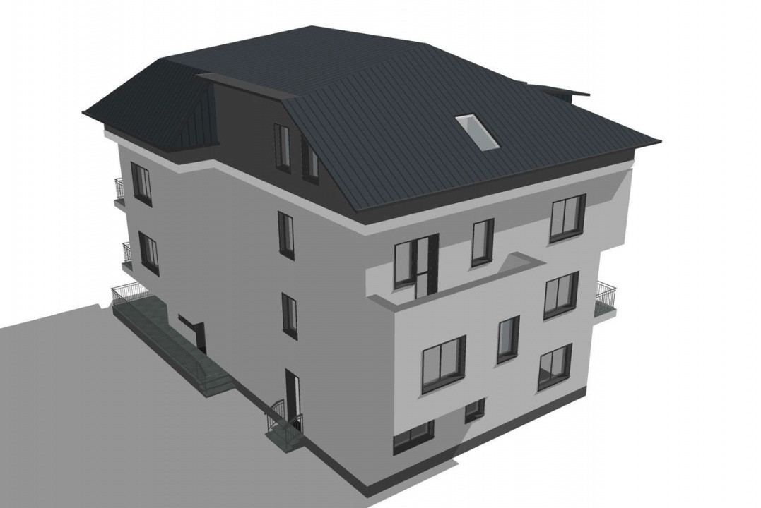 Apartament 2 camere decomandat, 57,36 mp + balcon 8,75 mp, Bragadiru