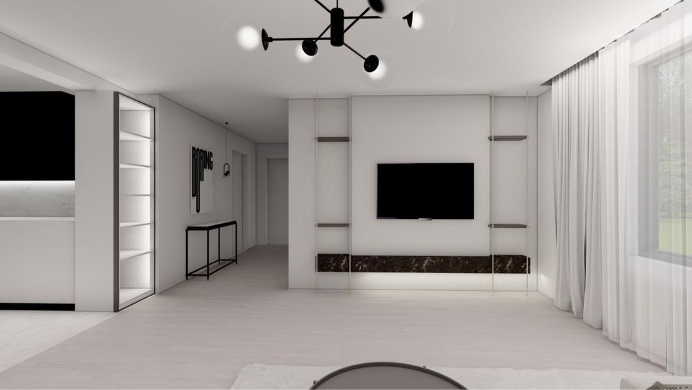 Casă tip “Casa Verde” pe parter, 100mp utili, 500mp teren, Domnești