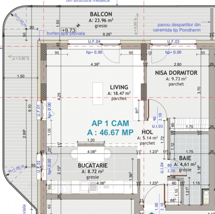 Apartament 2 camere  la cheie in zona Eroilor.