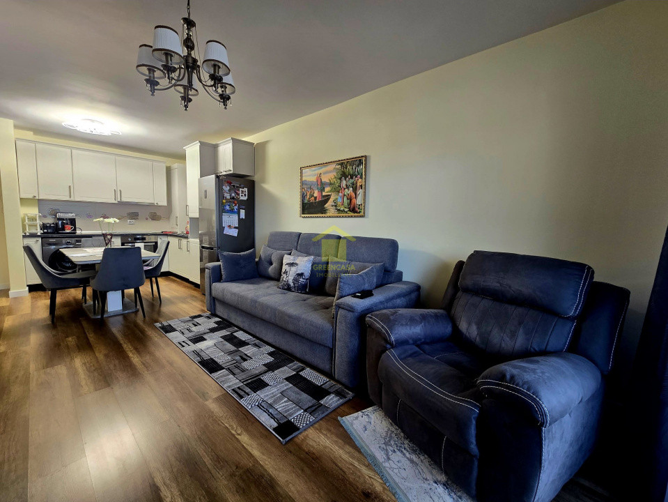 Apartament 2 camere, balcon 14,75mp, zona Vivo, Floresti