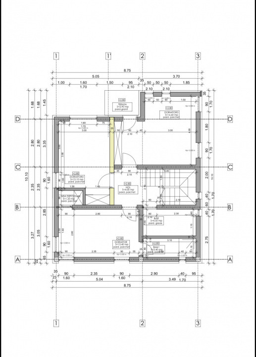 Case individuale în curs de edificare – Chinteni