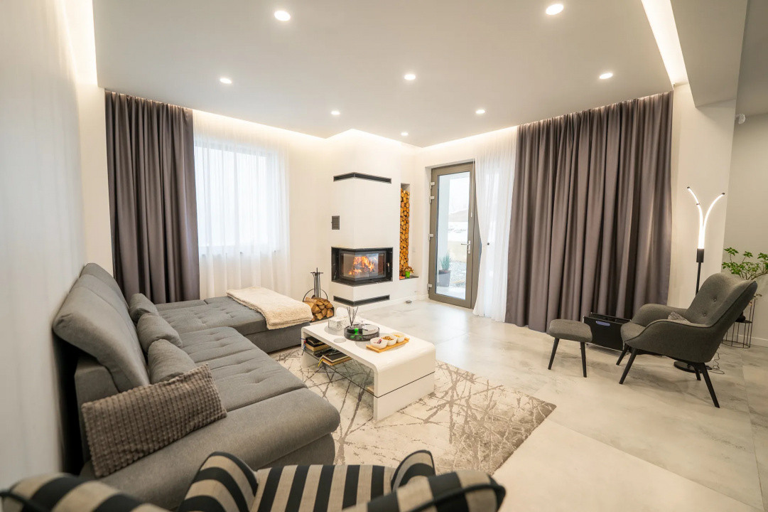 Vilă nouă 2024, mobilată premium, teren 1.775 mp – Feleacu